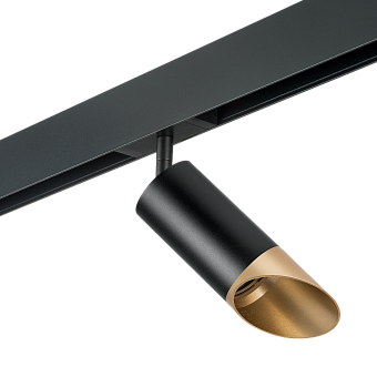 Трековый светильник Lightstar Rullo PRO437140 50Вт GU10 золотой для однофазного трека