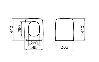 Инсталляция с унитазом VITRA Metropole 9820B003-7201