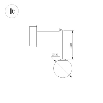 Бра Arlight SP-Beads-Hang 035373 6Вт LED