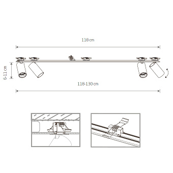 Спот встраиваемый Nowodvorski Mono Surface 7836 40Вт GU10