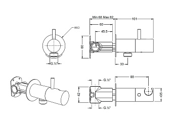 Гигиенический душ Cisal Shower CV00797524 золото