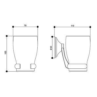 Стакан в ванную Bongio Fleur 11014CR хром