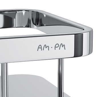 Полка в ванную прямоугольная AM-PM Sense L A7453200 2-ярусная 12,8х34,5см хром