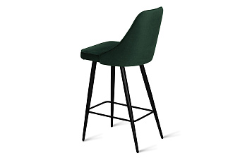 Барный стул AERO 43х49х97см велюр/сталь Dark Green