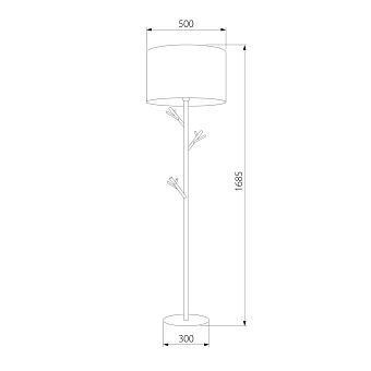Торшер TK Lighting Albero 5572 60Вт E27