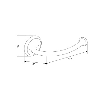 Держатель туалетной бумаги IDDIS Oldie OLDBR00i43 бронза