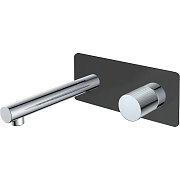Смеситель для раковины Boheme Stick 125-BCR.2 хром/чёрный