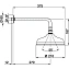Верхний душ Cisal Shower DS01340021 хром
