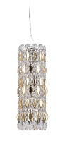 Светильник подвесной CRYSTAL LUX LIRICA LIRICA SP3 CHROME/GOLD-TRANSPARENT 180Вт E14