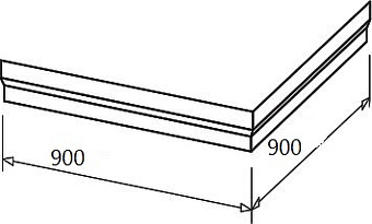 Панель для поддона RAVAK A827701010 90х90см