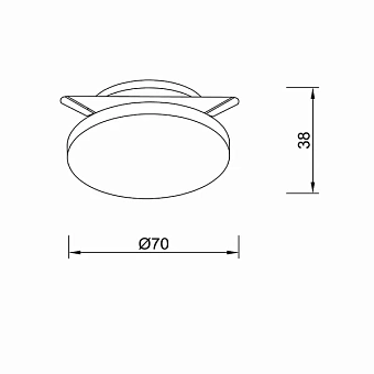 Светильник точечный встраиваемый Lucia Tucci VET 106.1-3W-WT 3Вт LED