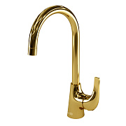 Смеситель для кухни WASSERKRAFT Sauer 7107 поворотный излив золото