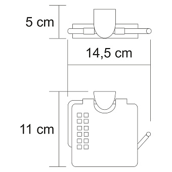 Держатель туалетной бумаги WASSERKRAFT Kammel K-8300 K-8325 хром