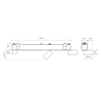 Спот встраиваемый Nowodvorski Mono 10461 30Вт GU10