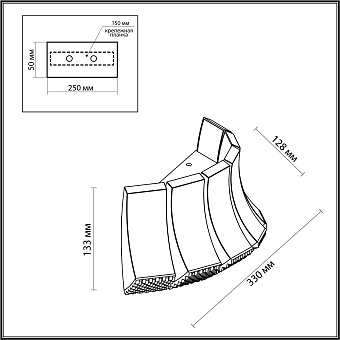 Бра Odeon ASTURO 4994/12WL 12Вт LED