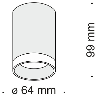 Светильник точечный накладной Maytoni Pauline C008CW-01B 10Вт GU10