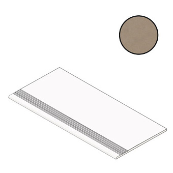 Плитка для ступеней Atlas Concord Италия Boost Natural A7ES Ecru Gradino 30х120см 1,44кв.м. матовая