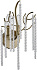 Бра Lumion MISS 6520/2W 80Вт E14