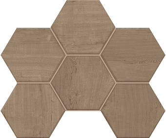 Керамическая мозаика ESTIMA Classic Wood Mosaic/CW03_NR/25x28,5/Hexagon Heagon 25х28,5см 0,071кв.м.