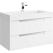 Тумба с раковиной AQWELLA Cube CUB0109W 45х89,8х50,8см