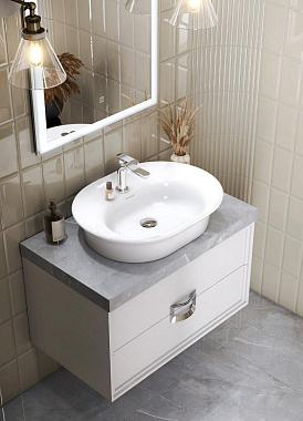 Столешница KERAMA MARAZZI CANALETTO CN80.SG560702R Керамогранит 48х80см Риальто серый