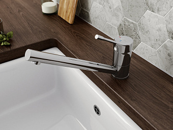 Смеситель для кухни IDEAL STANDARD CERALOOK BC292AA поворотный излив хром