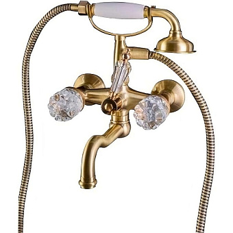 Смеситель для ванны Boheme Crystal 313-CRST бронза