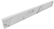 Плинтус ESTIMA ALBA Skirting/AB01_PS/7x60 белый 7х60см 0,756кв.м.
