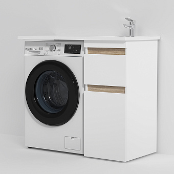 Раковина над стиральной машиной AM-PM X-Joy M85AWPR1001WG 100х50см