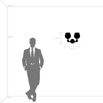 Бра Lightstar Delta 706622 40Вт E14