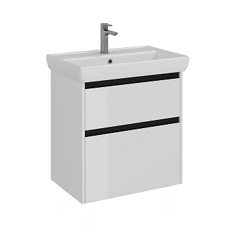 Тумба под раковину напольная LEMARK Combi LM03C70T-black 44х64,4х65см