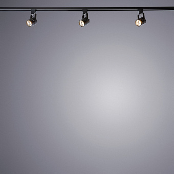 Трековый светильник Arte Lamp LENTE A1310PL-1BK 50Вт GU10 чёрный для однофазного трека