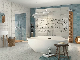 Декор MAINZU Esenzia PT02550 Fabola Blu Mix 15х30см 1кв.м.