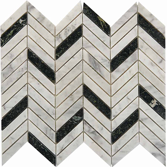 Мозаика PIXEL Spider Green PIX287 Bianco carrara мрамор 28,6х30,7см 0,44кв.м.