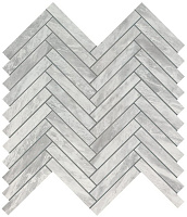 Керамическая мозаика Atlas Concord Италия MARVEL STONE 9SHB Bardiglio Grey Herringbone Wall 30,5х30см 0,549кв.м.
