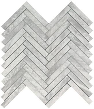 Керамическая мозаика Atlas Concord Италия MARVEL STONE 9SHB Bardiglio Grey Herringbone Wall 30,5х30см 0,549кв.м.