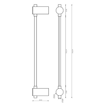 Бра Maytoni Rotta MOD413WL-L6G3K 6Вт LED