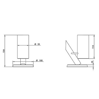 Стакан в ванную Bongio Mini One 29012CR00 хром