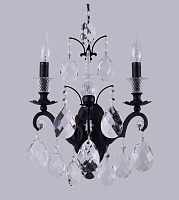 Бра CRYSTAL LUX MAGNIFICO MAGNIFICO AP2 BLACK/TRANSPARENT 120Вт E14