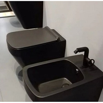 Унитаз подвесной SIMAS Baden Baden BB18nero matt безободковый без сиденья