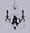 Бра CRYSTAL LUX MAGNIFICO MAGNIFICO AP2 BLACK/TRANSPARENT 120Вт E14