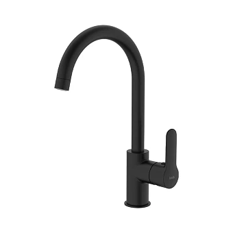 Смеситель для кухни IDDIS Cuba CU5BLJ0i05 поворотный излив чёрный матовый