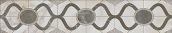 Бордюр KERAMA MARAZZI Кантата OS\A306\SG1609N белый/серый 7,7х40,2см 0,24кв.м.
