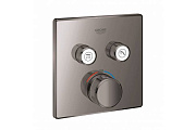 Смеситель для ванны GROHE Grohtherm SmartControl 29124A00 чёрный