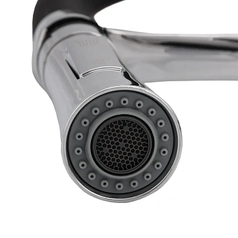 Смеситель для кухни Maxonor MN4450 гибкий излив чёрный