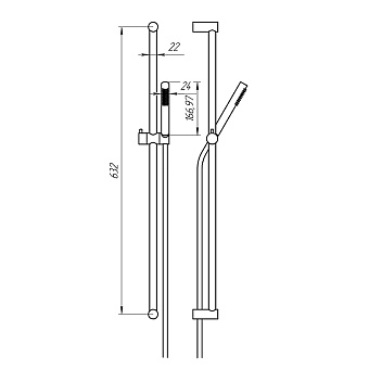 Душевой гарнитур Paini Ancona ANCR121L7 хром