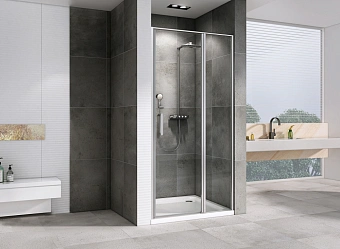 Душевая дверь Abber Sonnenstrand AG04130S 195х130см стекло прозрачное