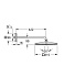 Верхний душ GROHE Rainshower Mono 310 Cube 26564AL0 сталь