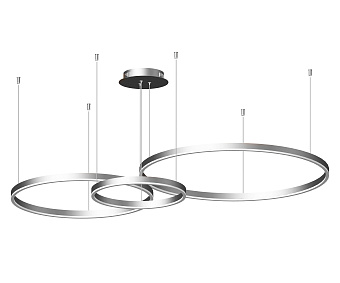 Люстра подвесная KINK Light Тор 08223,16P(4000K) 110Вт 3 лампочек LED