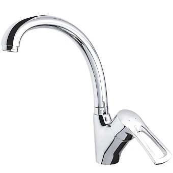Смеситель для кухни Maxonor MN4166 поворотный излив хром